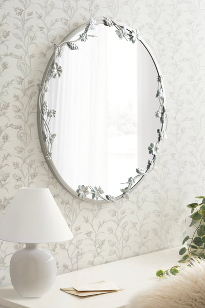 Rosella Floral Wall Mirror Metal