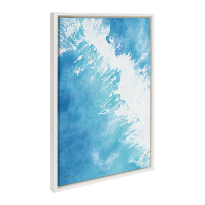Sylvie Into the Blue Framed Canvas by kateandlaurel - main product image for Resin Society
