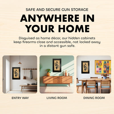 Hidden Gun Storage Cabinet Concealment Furniture by Bellewood Designs - product image 2 for Resin Society
