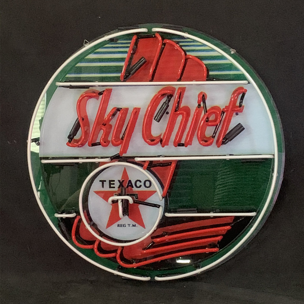 Sky Chief Texaco Gasoline Neon Signs Light by Neon Signs Land - product image 3 for Resin Society