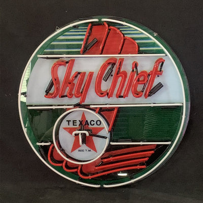 Sky Chief Texaco Gasoline Neon Signs Light by Neon Signs Land - product image 3 for Resin Society