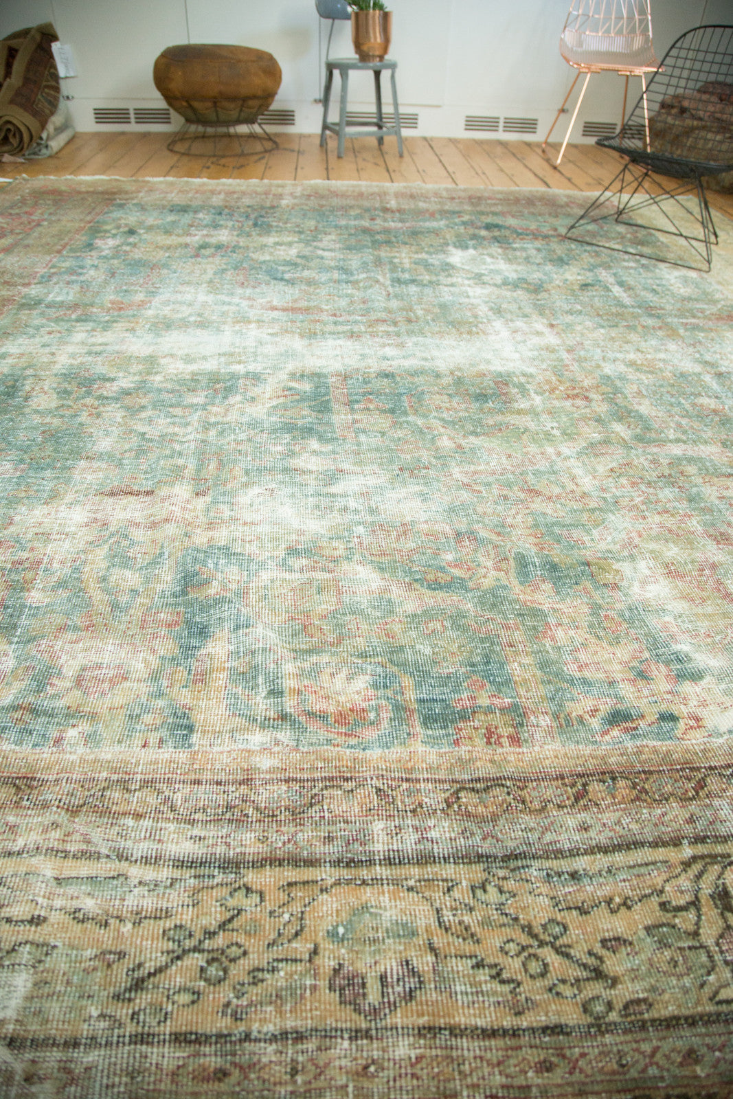 10x11 Antique Mahal Square Carpet by Old New House® - product image 6 for Resin Society