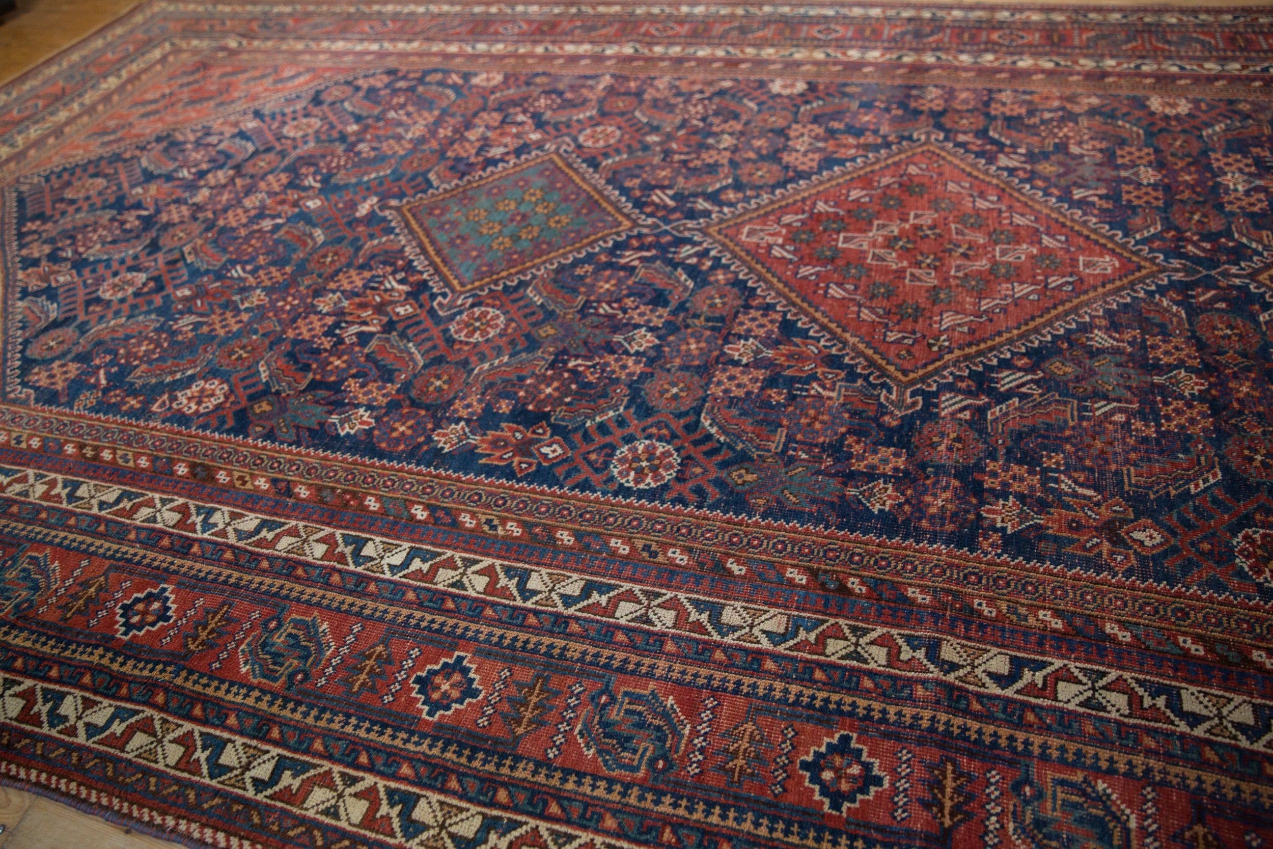 RESERVED 7.5x16 Vintage Afshar Carpet Runner