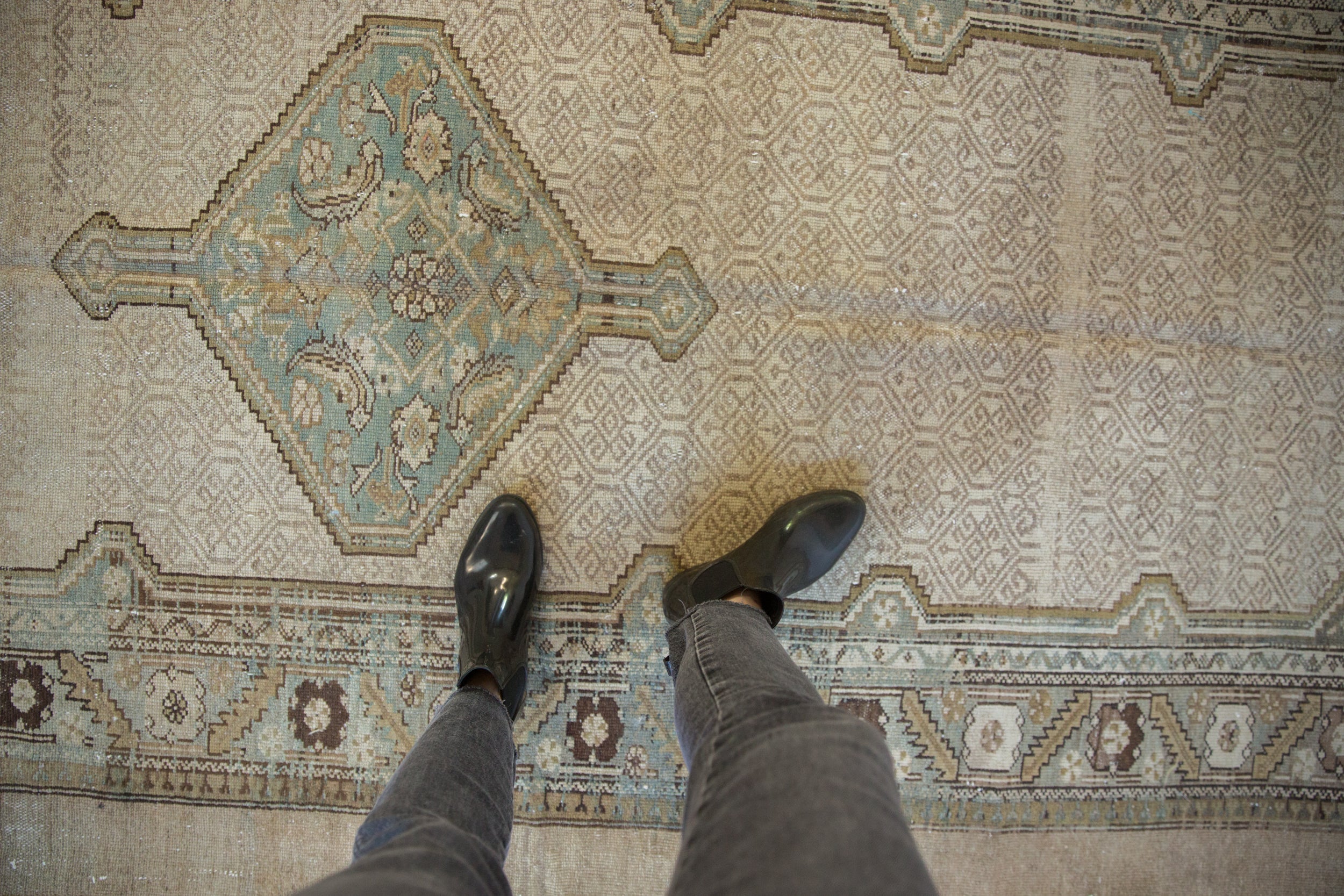 5x11 Vintage Distressed Serab Rug Runner by Old New House® - product image 2 for Resin Society