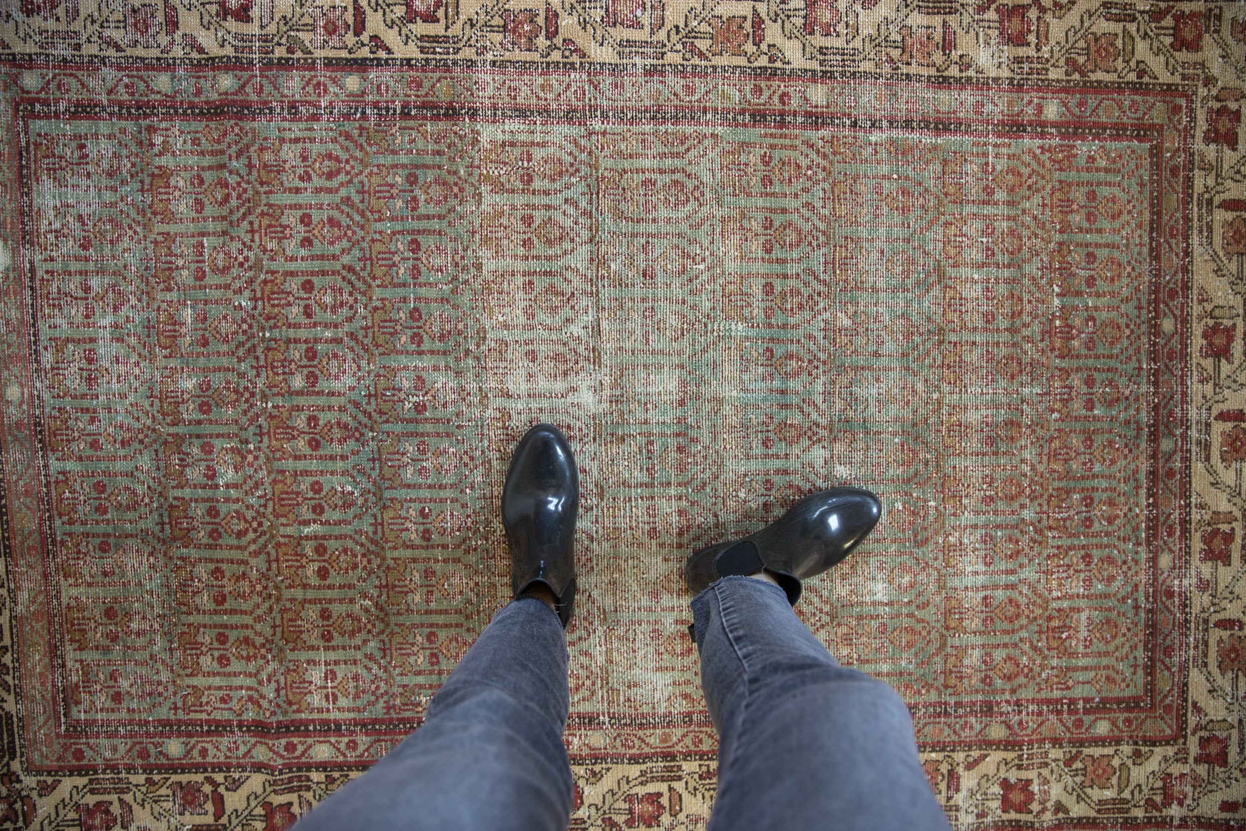 4x6 Vintage Distressed Hamadan Rug by Old New House® - product image 2 for Resin Society