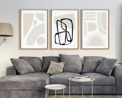 Sylvie Entangled Neutral Framed Canvas by kateandlaurel - product image 12 for Resin Society