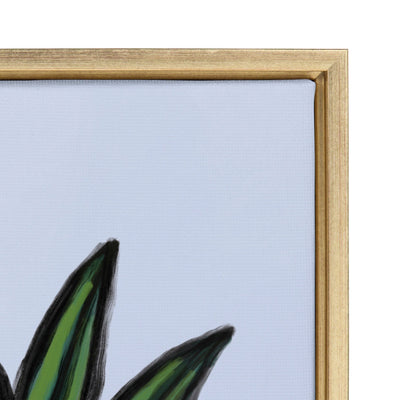 Sylvie Leopard Hat Framed Canvas by kateandlaurel - product image 3 for Resin Society