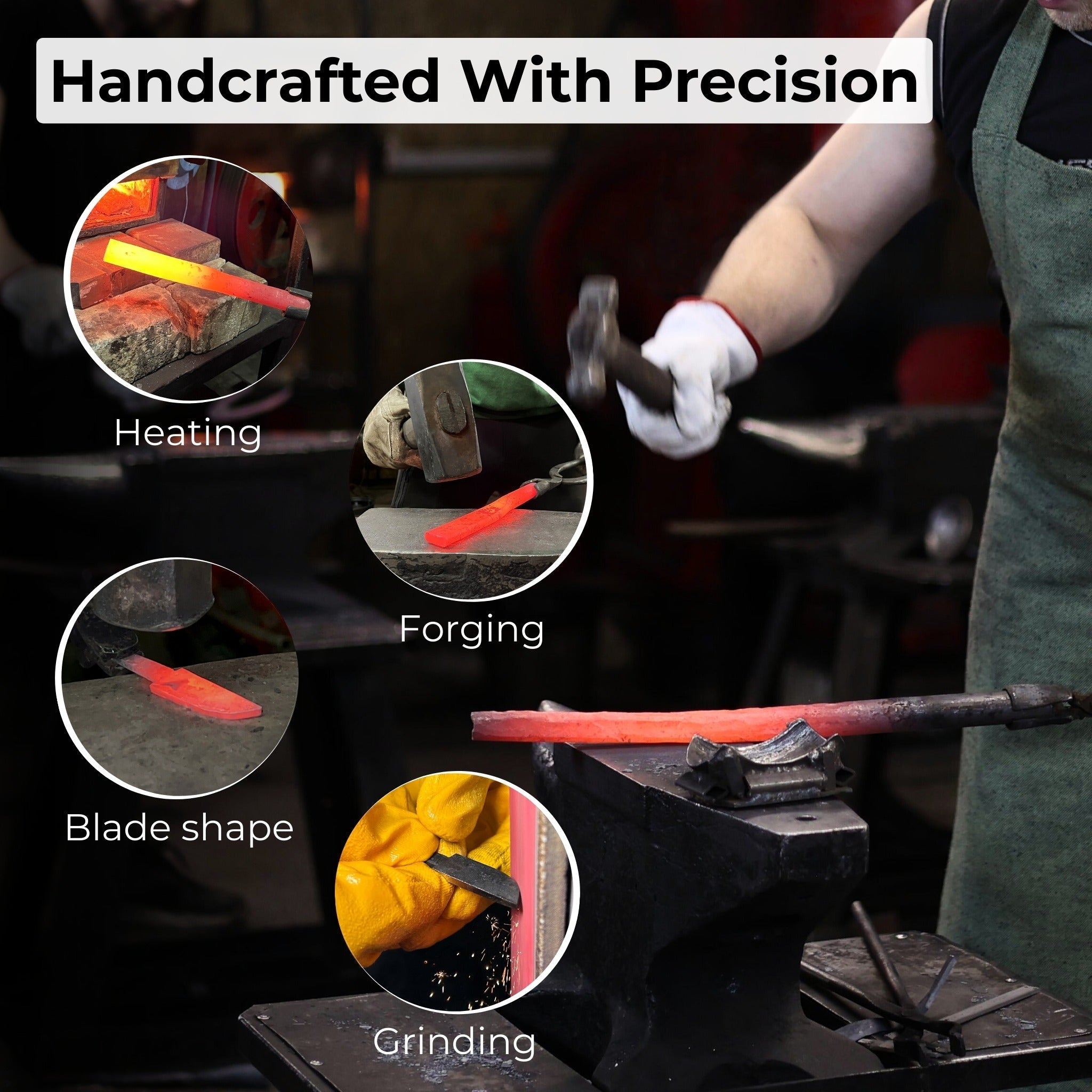 Small Chip Carving Knife with 4 cm blade and ash wood handle by Sharky Forged Steel Tools