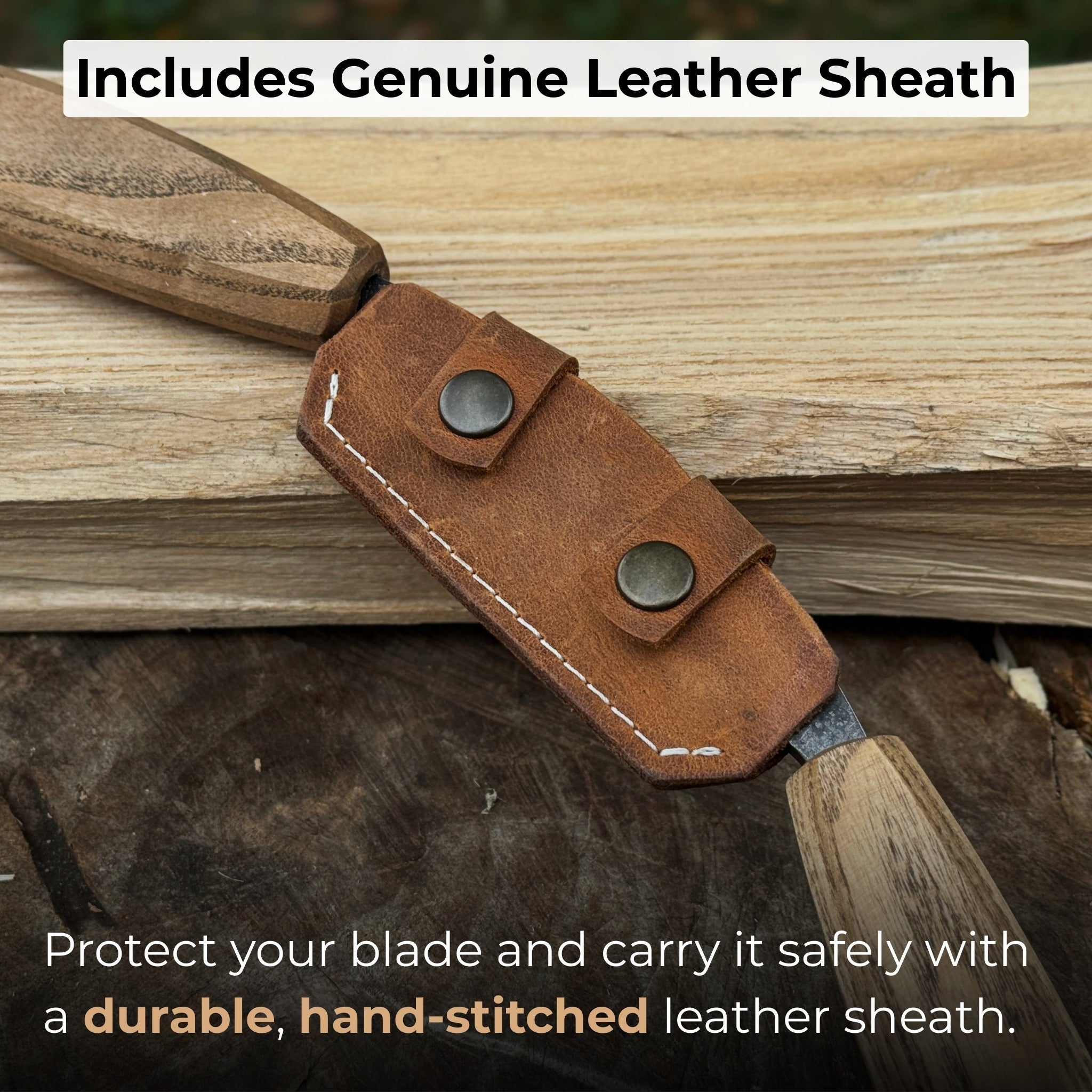 Small straight drawknife with 8.5 cm cutting edge and ash wood handle by Sharky Forged Steel Tools