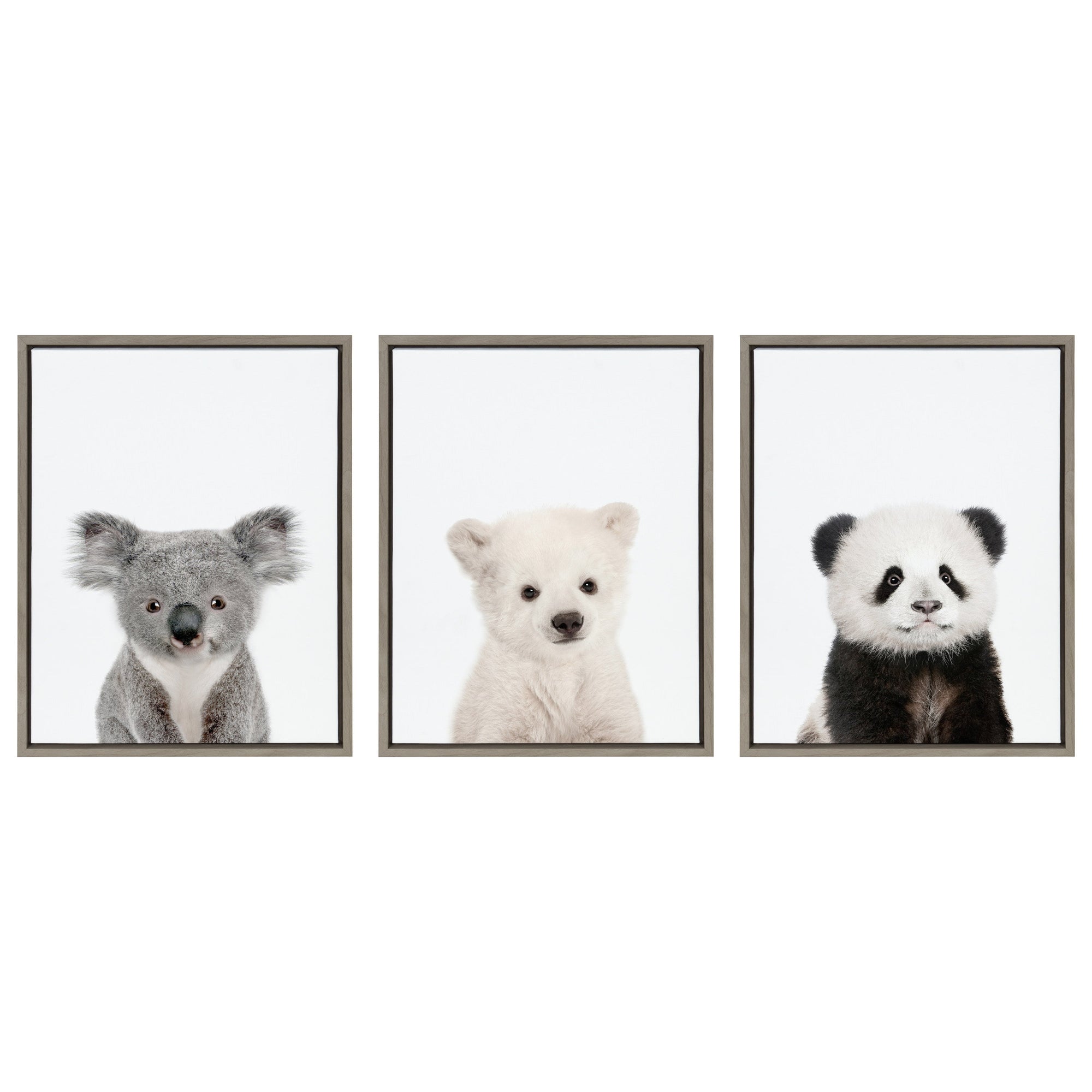 Sylvie Three Bears Framed Canvas By Amy Peterson by kateandlaurel - product image 8 for Resin Society