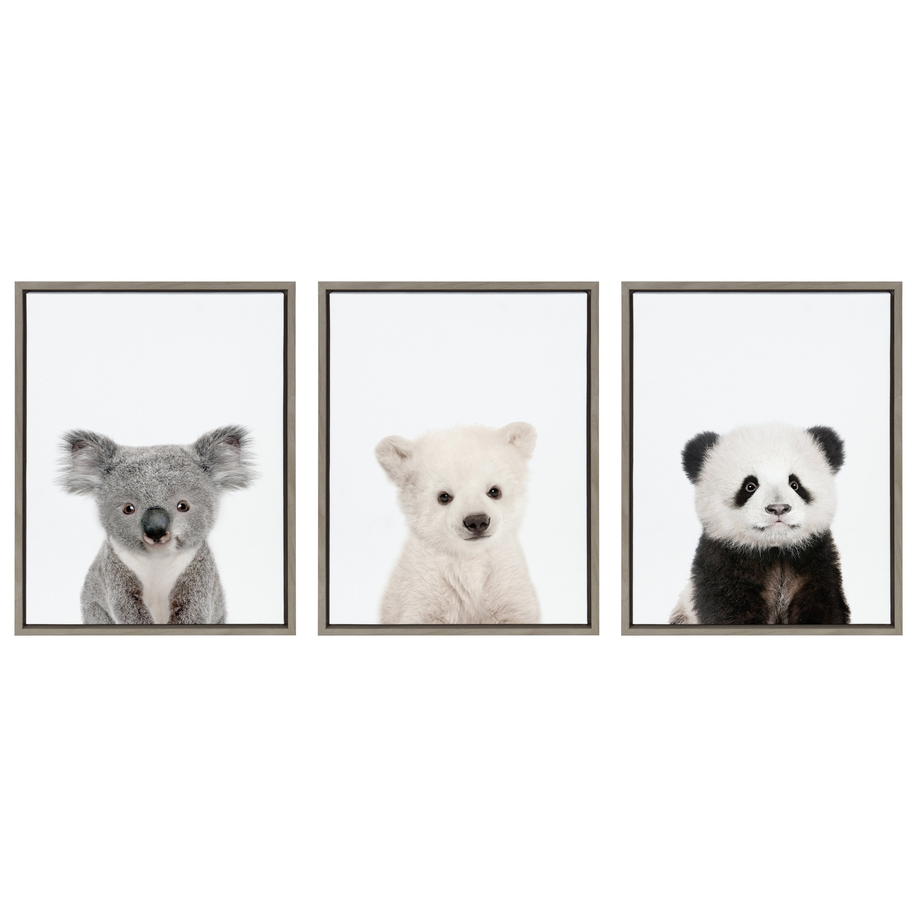 Sylvie Three Bears Framed Canvas By Amy Peterson by kateandlaurel - product image 8 for Resin Society