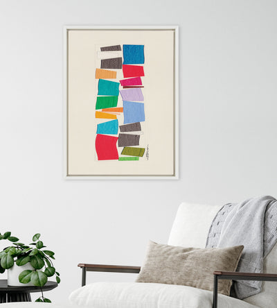 Sylvie I Am A Collector Framed Canvas by Amber Vittoria