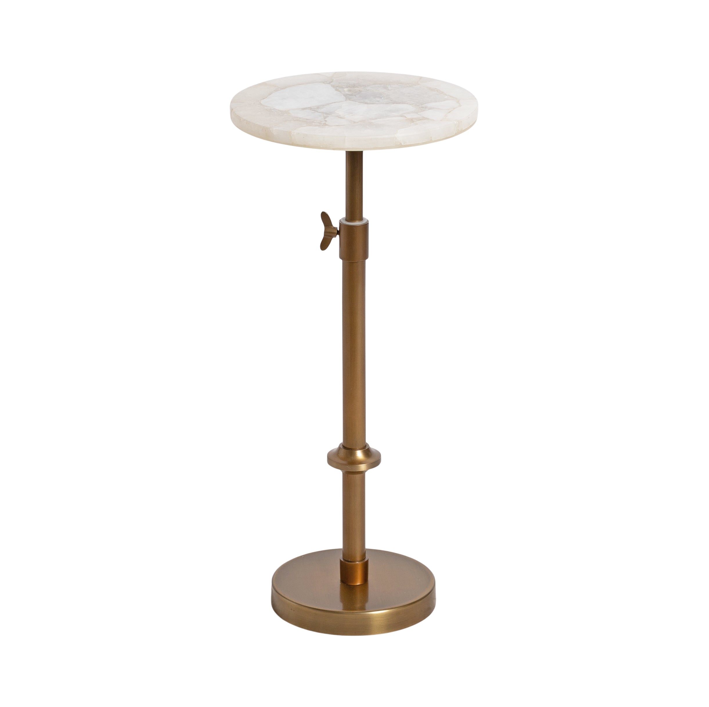Engles Adjustable Marble Table and Plant Stand