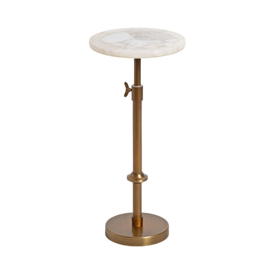 Engles Adjustable Marble Table and Plant Stand