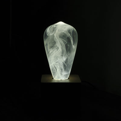 EP Light Snow Decorative Resin LED Bulb with unique handcrafted resin design