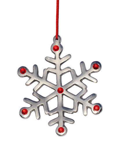 Snowflake Christmas Tree Ornament Decorations Set of 8