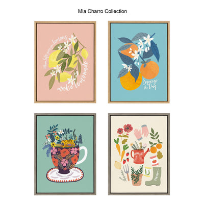 Sylvie 561 Lemons Framed Canvas by Mia Charro by kateandlaurel - product image 6 for Resin Society