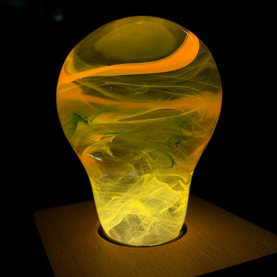 Three handcrafted resin LED bulbs in a gift set from EP Designlab LLC