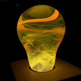 EP Light Solar System Resin LED Lamp with wooden base showing handcrafted resin design
