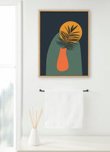 Sylvie Tropical Vase Framed Canvas by kateandlaurel - product image 4 for Resin Society