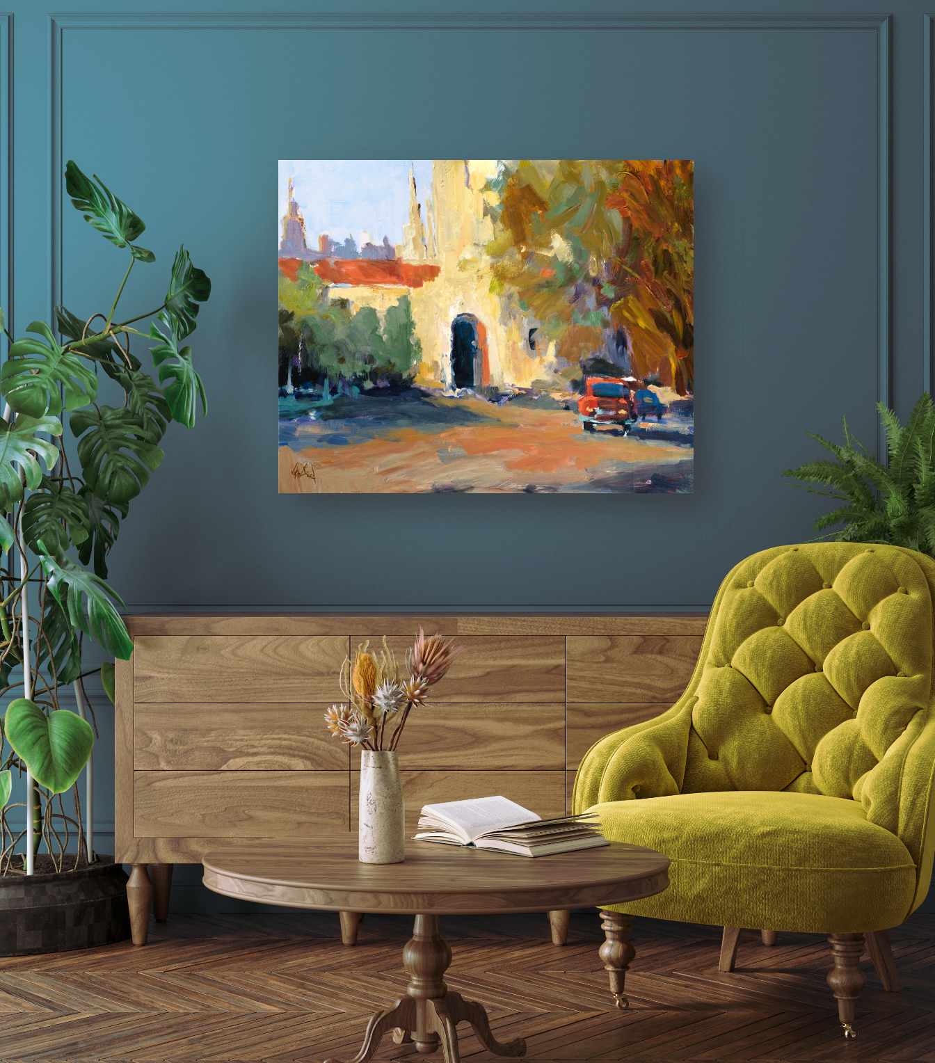 Spanish Chapel Artist Enhanced Canvas Print by John Beard Collection - product image 3 for Resin Society