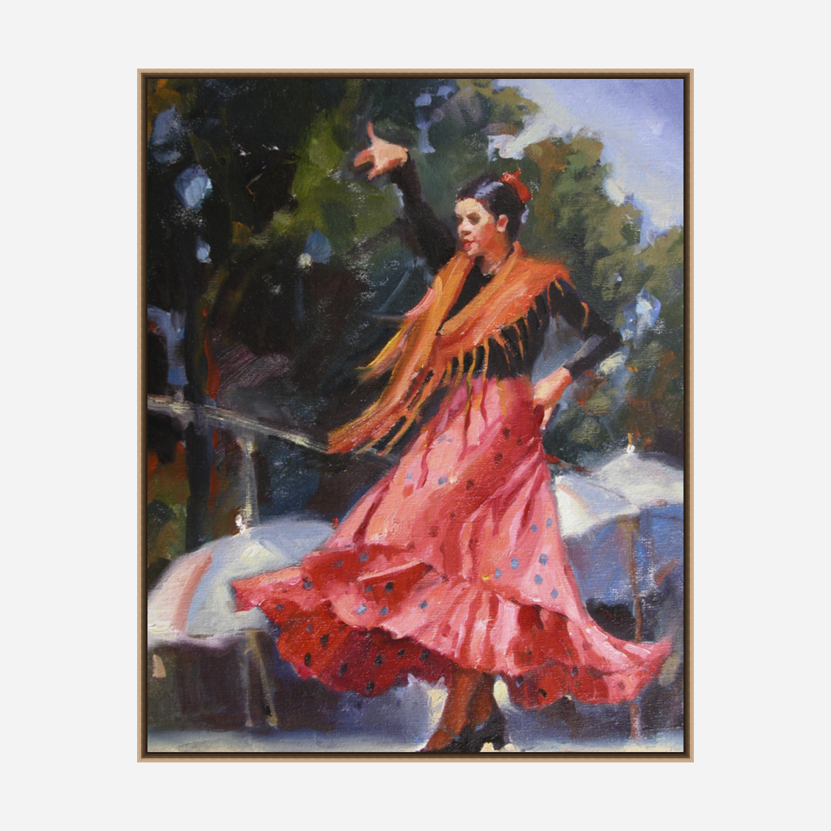 Spanish Dancer Artist Enhanced Canvas Print by John Beard Collection - product image 8 for Resin Society