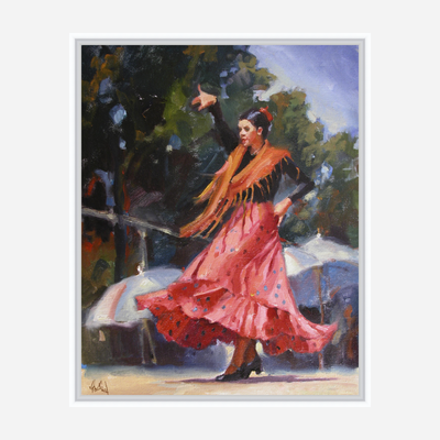 Spanish Dancer Artist Enhanced Canvas Print by John Beard Collection - product image 6 for Resin Society