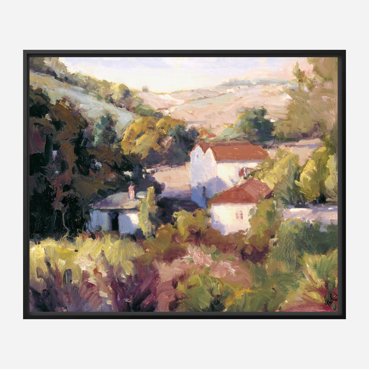 Spanish Hills Artist Enhanced Canvas Print by John Beard Collection - product image 5 for Resin Society