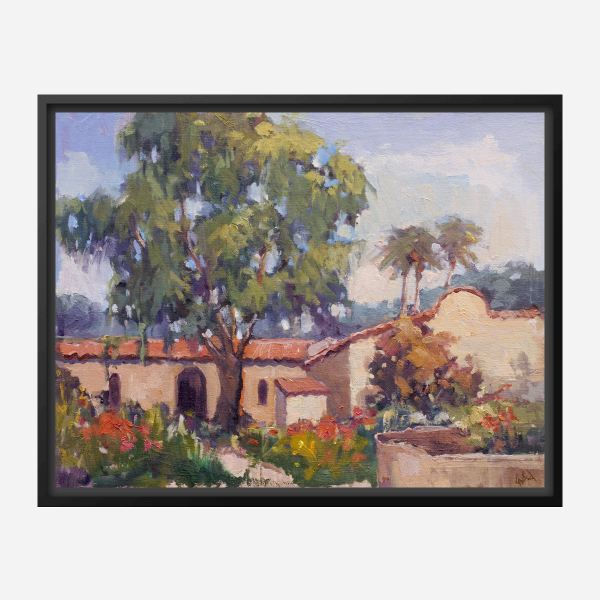 Spanish Tiles Artist Enhanced Canvas Print by John Beard Collection - product image 2 for Resin Society