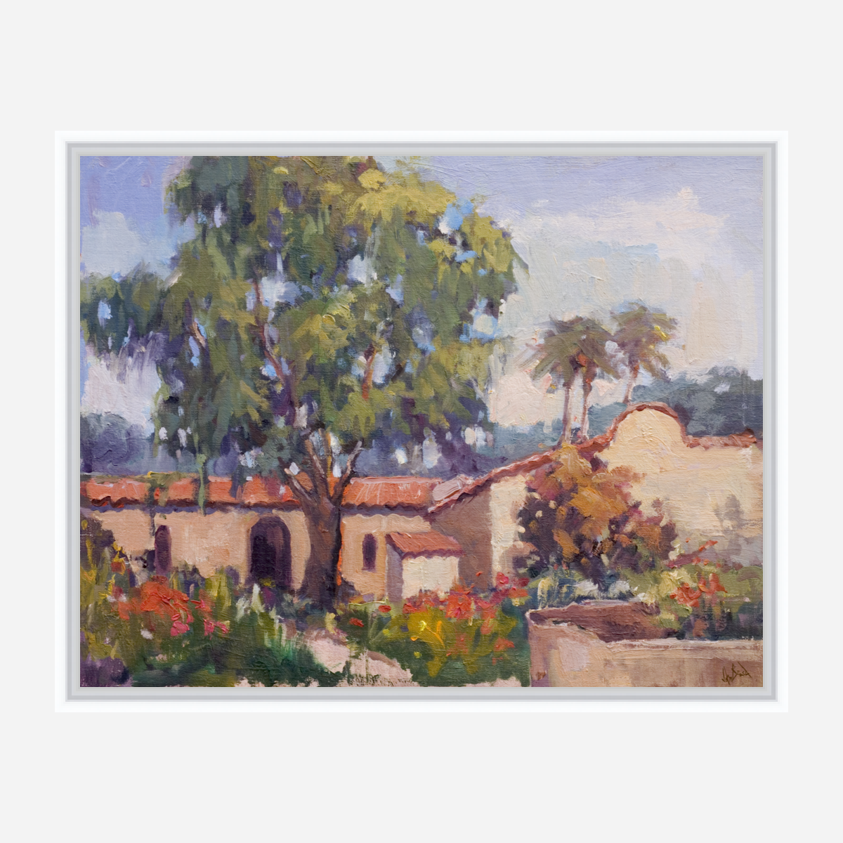 Spanish Tiles Artist Enhanced Canvas Print by John Beard Collection - product image 3 for Resin Society