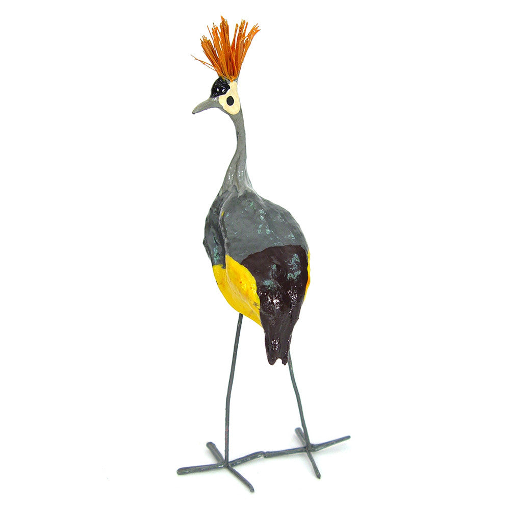 Seedpod Crowned Crane by Mbare Ltd - main product image for Resin Society