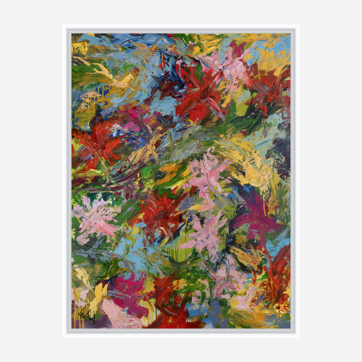 Spring Blooms Artist Enhanced Canvas Print by John Beard Collection - product image 6 for Resin Society