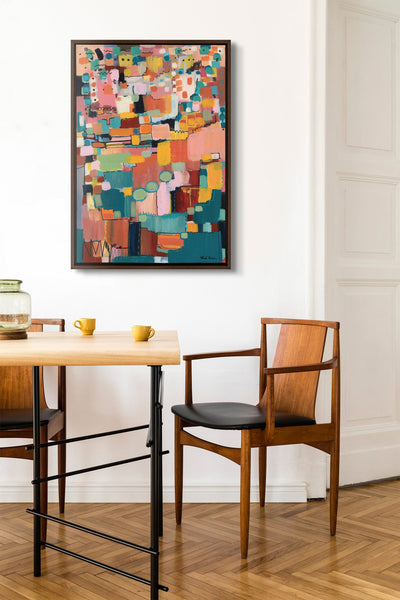 Sylvie Sunset Fiesta Framed Canvas by Leah Nadeau by kateandlaurel - product image 12 for Resin Society