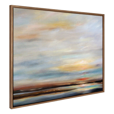 Sylvie Carolina Sunset Framed Canvas by kateandlaurel - main product image for Resin Society