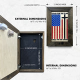 American Flag Hidden Gun Storage Cabinet by Bellewood Designs - product image 6 for Resin Society