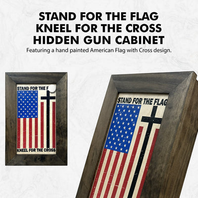 American Flag Hidden Gun Storage Cabinet by Bellewood Designs - product image 7 for Resin Society