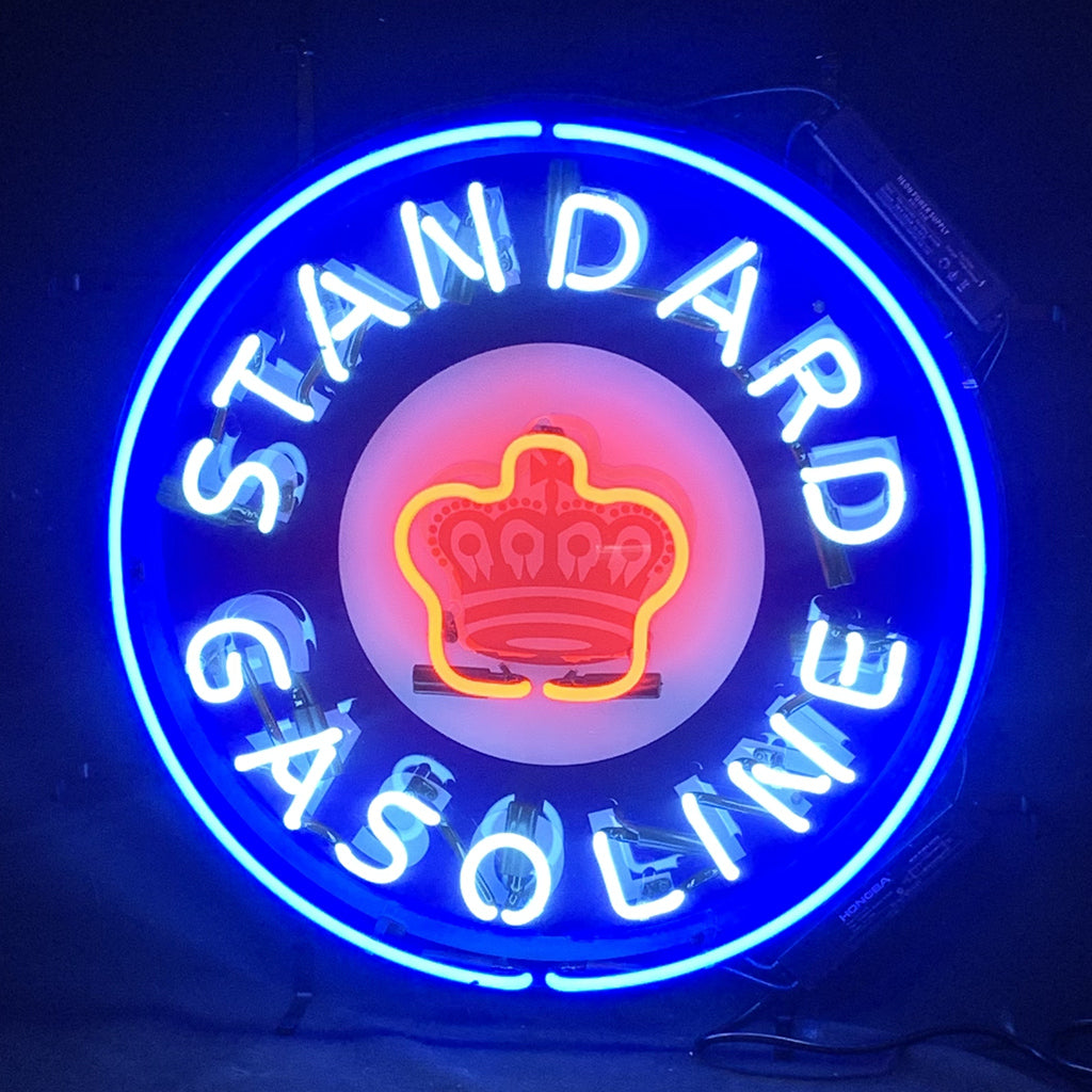 Standard Gasoline Crown Neon Light Sign by Neon Signs Land - main product image for Resin Society