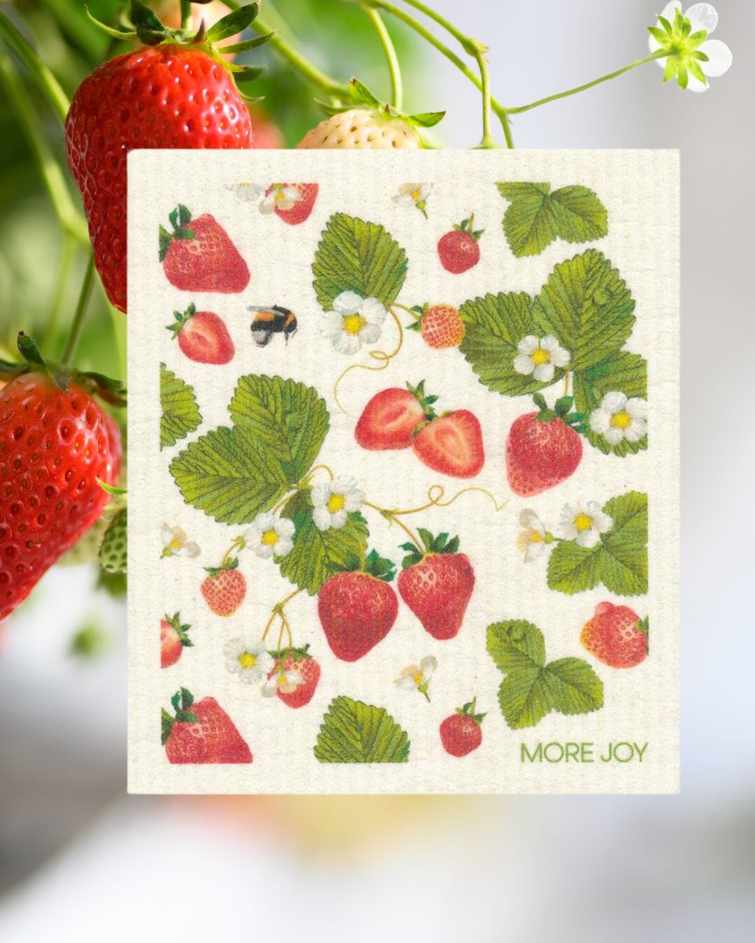 Strawberries Swedish dishcloth by sweetgum home, LLC - product image 2 for Resin Society