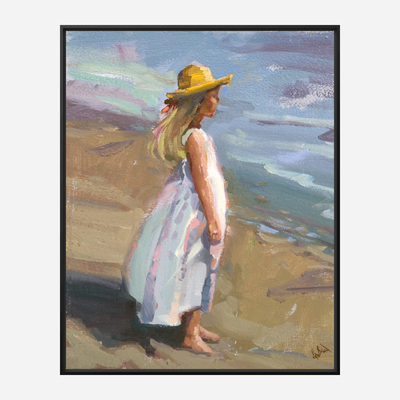 Straw Hat Artist Enhanced Canvas Print by John Beard Collection - product image 5 for Resin Society