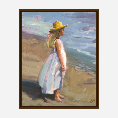 Straw Hat Artist Enhanced Canvas Print by John Beard Collection - product image 7 for Resin Society