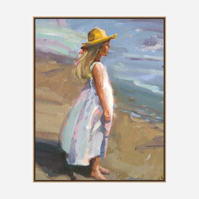 Straw Hat Artist Enhanced Canvas Print by John Beard Collection - product image 8 for Resin Society