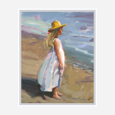 Straw Hat Artist Enhanced Canvas Print by John Beard Collection - product image 6 for Resin Society