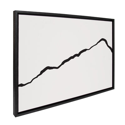 Sylvie Elevated Abstract Minimalist Mountain Landscape Framed Canvas by kateandlaurel - product image 7 for Resin Society