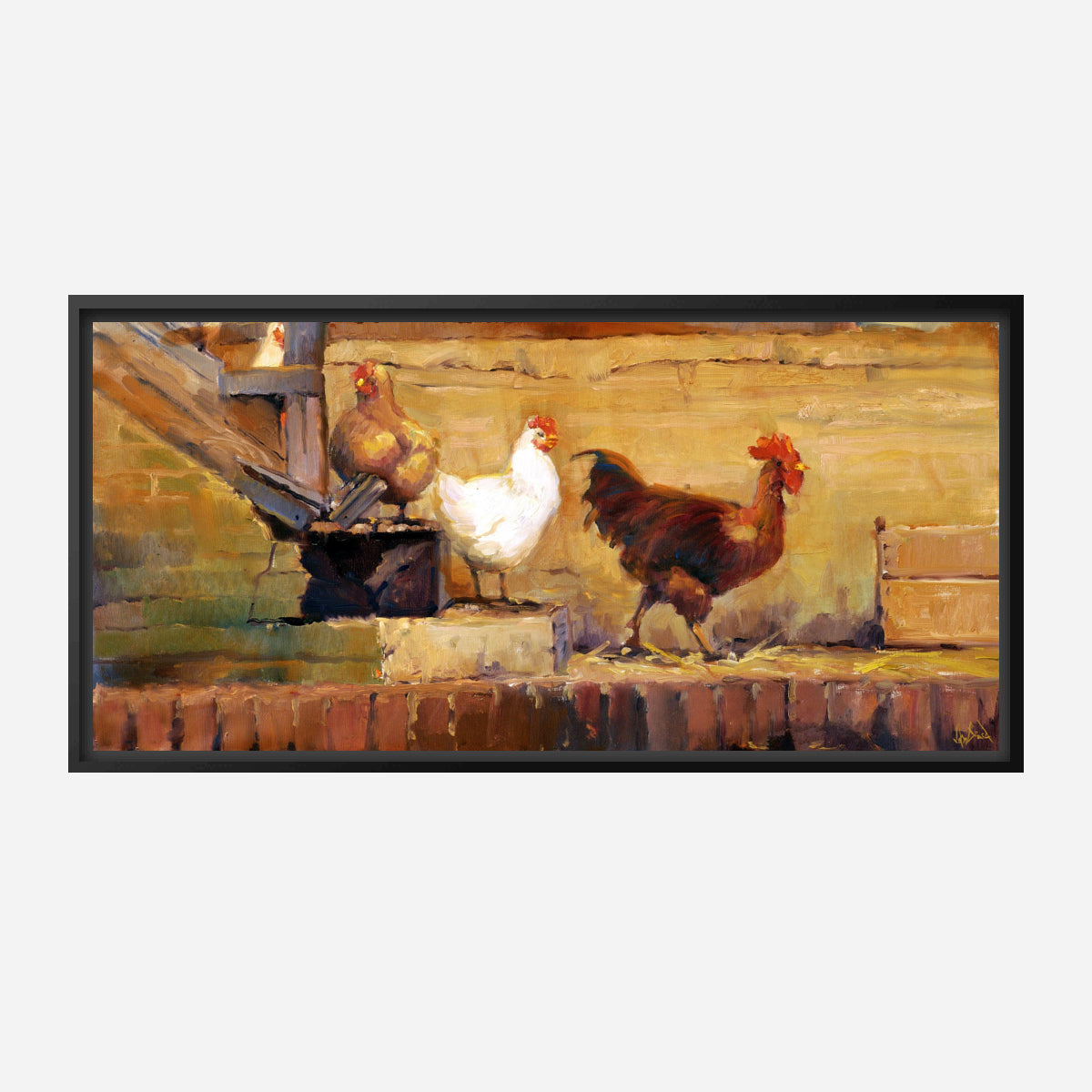 Struttin His Stuff Artist Enhanced Canvas Print by John Beard Collection - product image 7 for Resin Society
