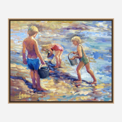 Sun, Sand, Play Artist Enhanced Canvas Print by John Beard Collection - product image 8 for Resin Society