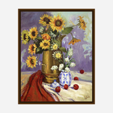 Sunflowers Artist Enhanced Canvas Print by John Beard Collection - product image 6 for Resin Society