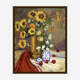 Dark Sunflowers Artist Enhanced Canvas Print by John Beard Collection - product image 7 for Resin Society