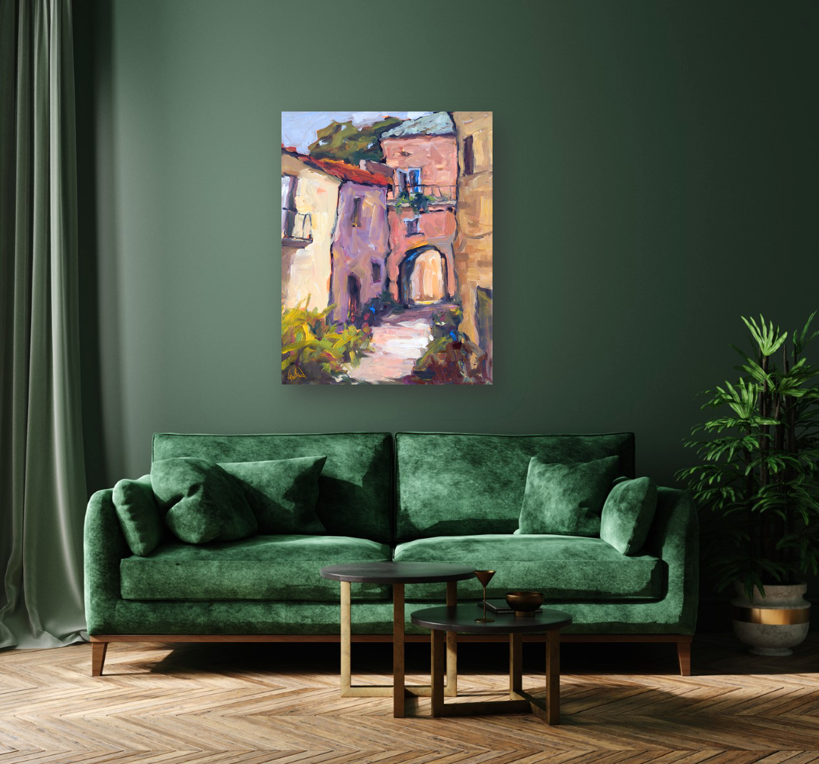 Sunlit Archway Artist Enhanced Canvas Print by John Beard Collection - product image 2 for Resin Society
