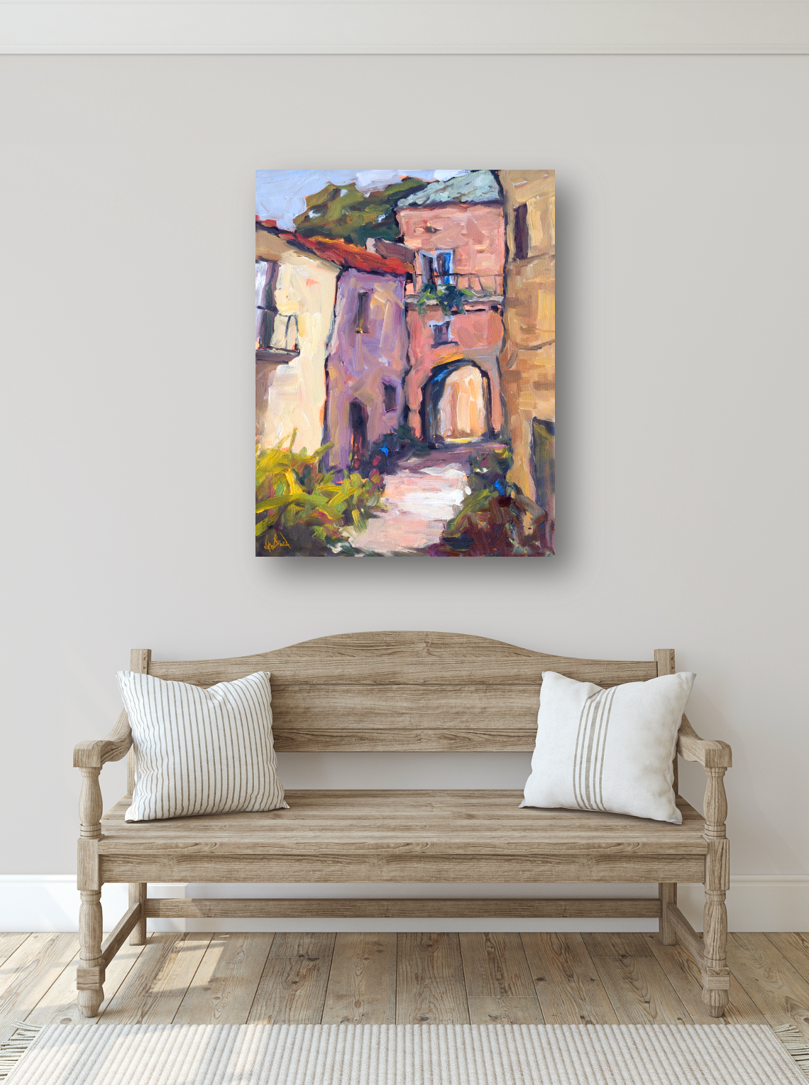 Sunlit Archway Artist Enhanced Canvas Print by John Beard Collection - product image 3 for Resin Society