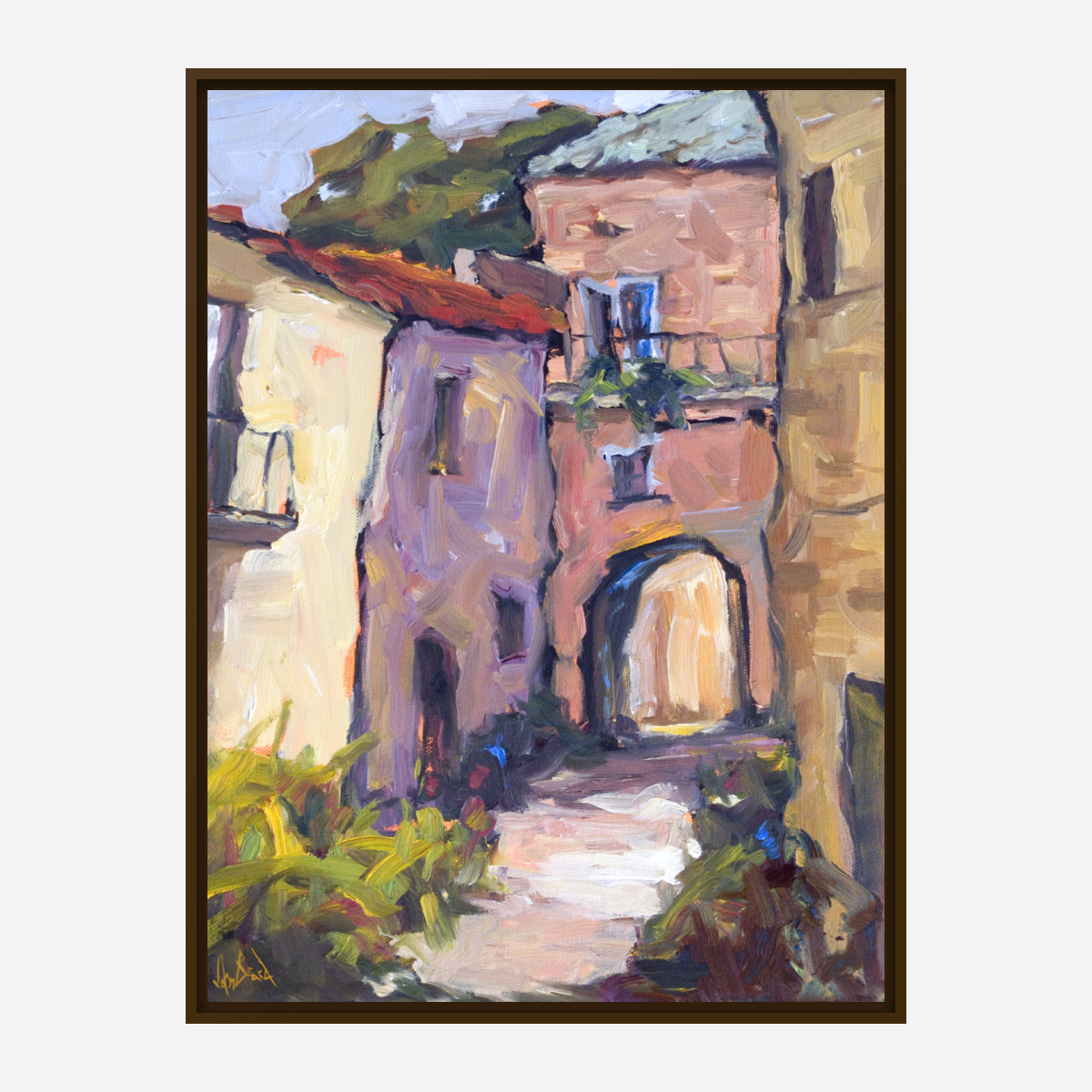 Sunlit Archway Artist Enhanced Canvas Print by John Beard Collection - product image 7 for Resin Society